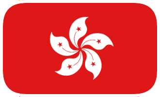 Flag for Hong Kong, China